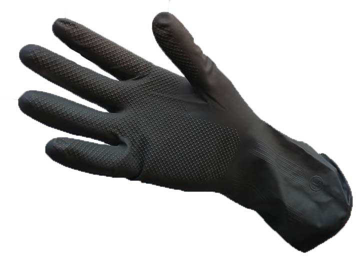 Перчатки химстойкие резиновые черные, “SEVEN” – ООО ОХРАНА ТРУДА